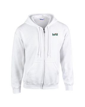 Picture of Bird Full-Zip Hooded Sweatshirt (White)