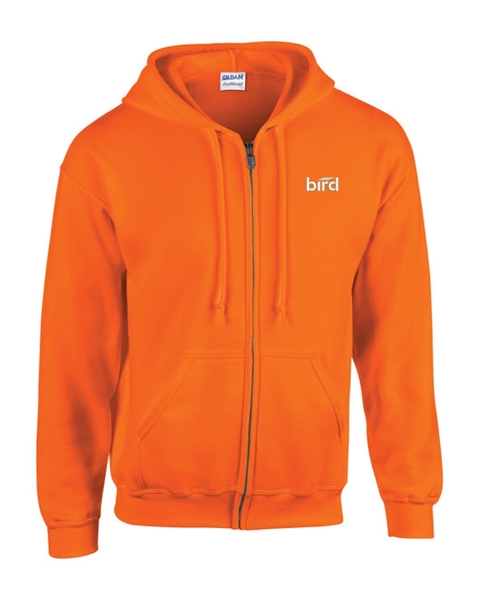 Picture of Bird Full-Zip Hooded Sweatshirt (Safety Orange)