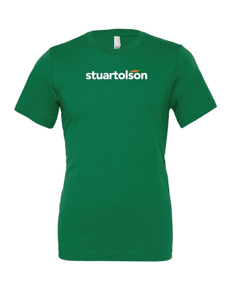 Picture of Stuartolson Unisex Jersey T-Shirt with Front and Back Logo (Evergreen)